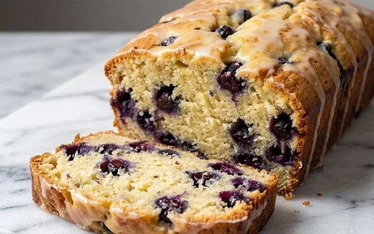 Easy Moist Lemon Blueberry Bread Recipe